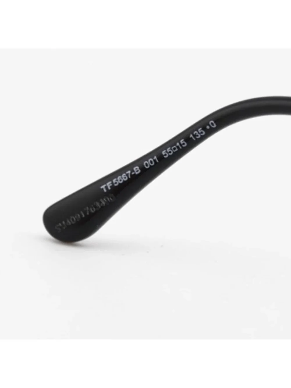 Tom Ford TF5667-B 001 Eyeglasses Black 55mm Cat Eye Frame, Blue Light Block